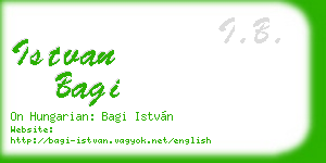 istvan bagi business card