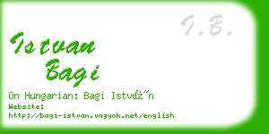 istvan bagi business card